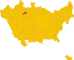 Map of comune of Pogliano Milanese (province of Milan, region Lombardy, Italy)